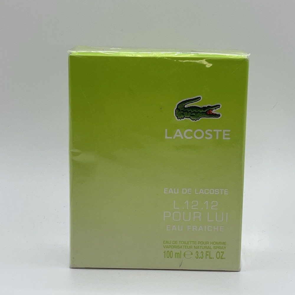 Lacoste L.12.12 Pour Lui Eau Fraiche 3.3 oz / 100 ml EDT Spray NEW & SEALED